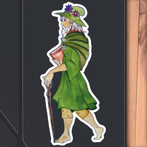 a sticker of Old Art